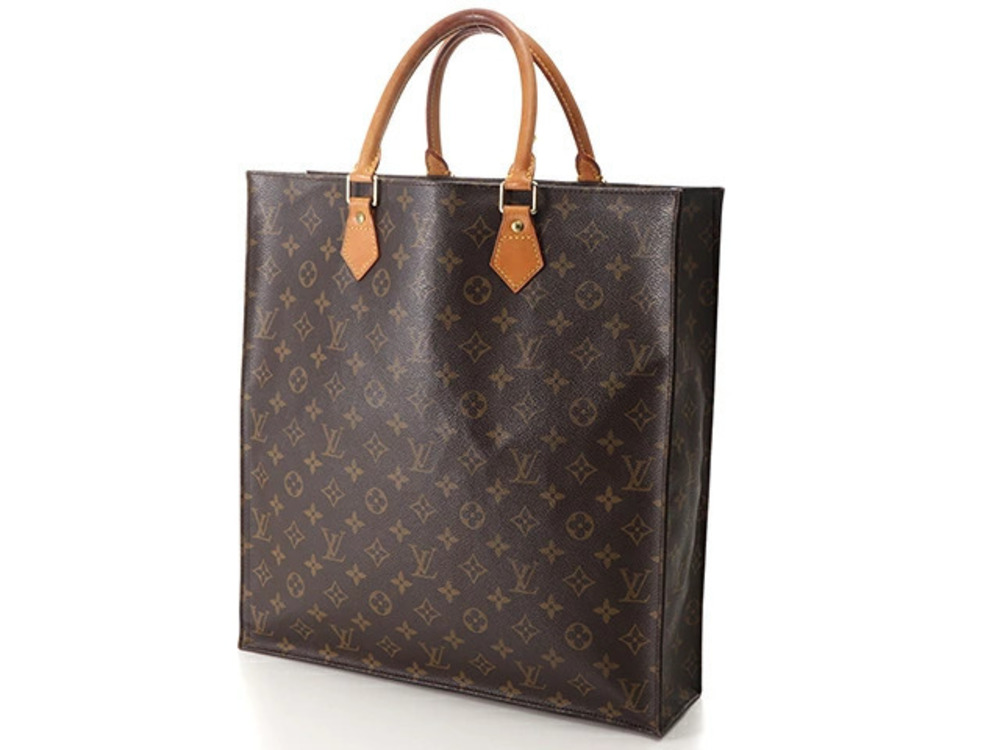 Louis Vuitton Sac Monogram Plat Brown